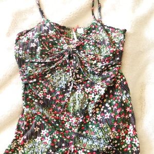 Anthropologie Ric Rac Floral Camisole Tank